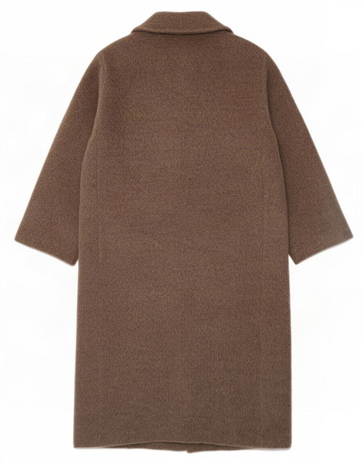 Preveliki ženski kaput Marella UK 10 Small Brown Virgin Wool