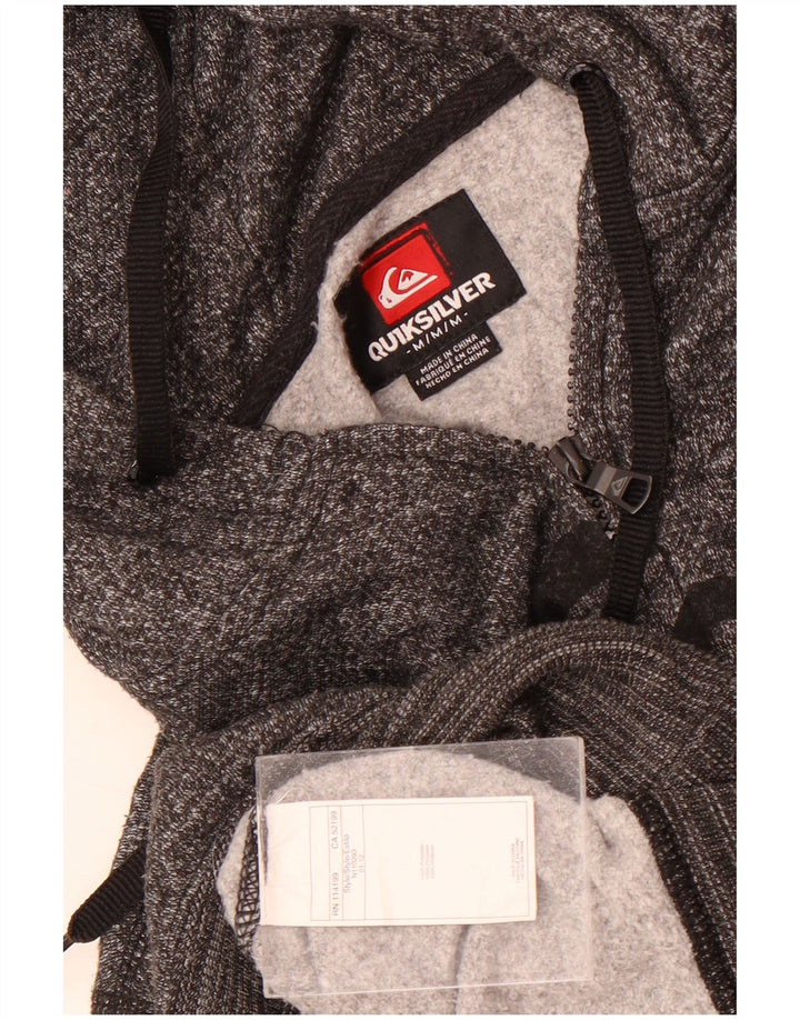 Quiksilver muška pulover s kapuljačom s patentnim zatvaračem srednje sivi poliester