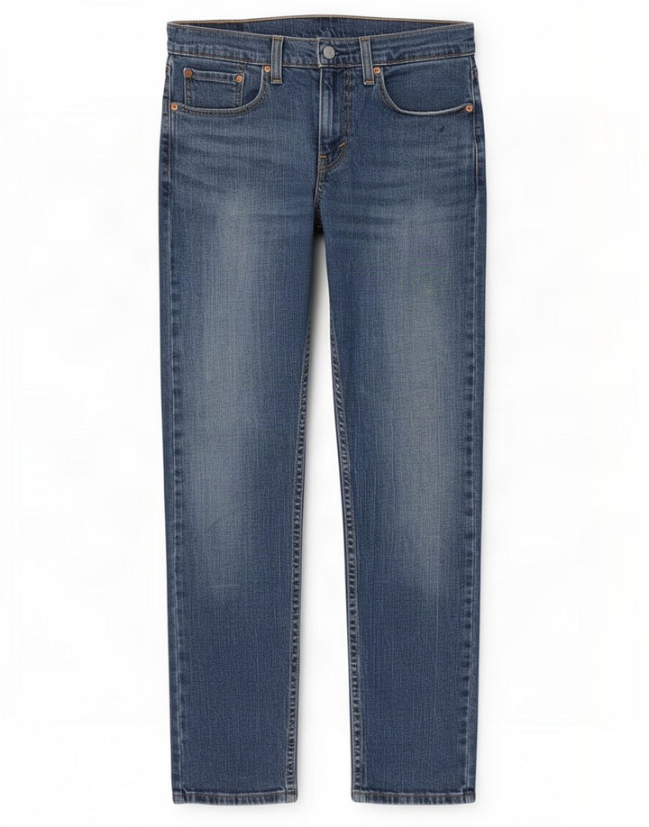 Levi's muške 502 sužene traperice W31 L32 plavi pamuk