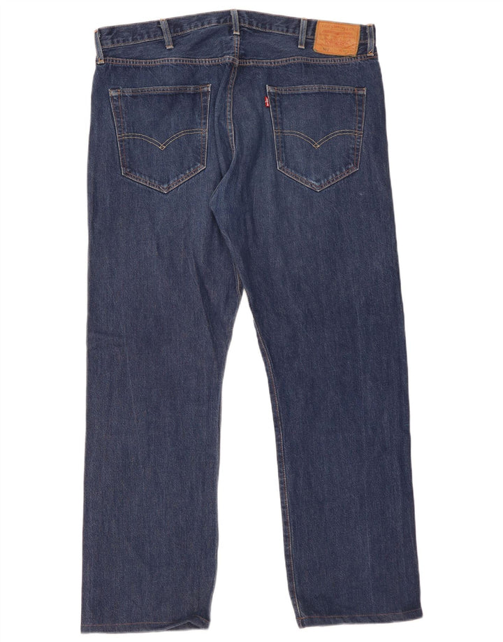 Levi's muške 501 ravne traperice W40 L32 plavi pamuk