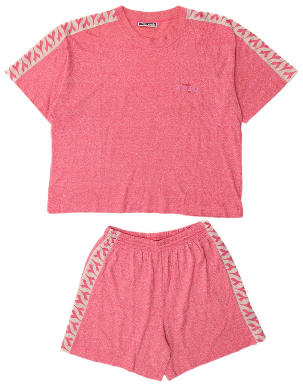 DIADORA Ženski oversized Graphic 2-dijelni komplet UK 10 Mali crveni pamuk