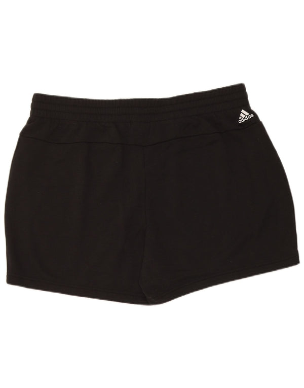 Adidas ženske kratke sportske hlače s grafičkim motivima UK 20/22 XL crne pamučne sportske