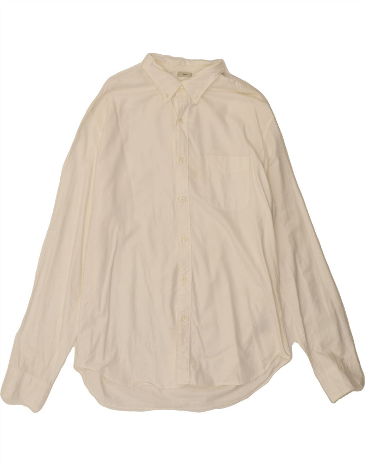 J. CREW Mens Slim Shirt XL White Cotton Vintage J. Crew and Second-Hand J. Crew from Messina Hembry 