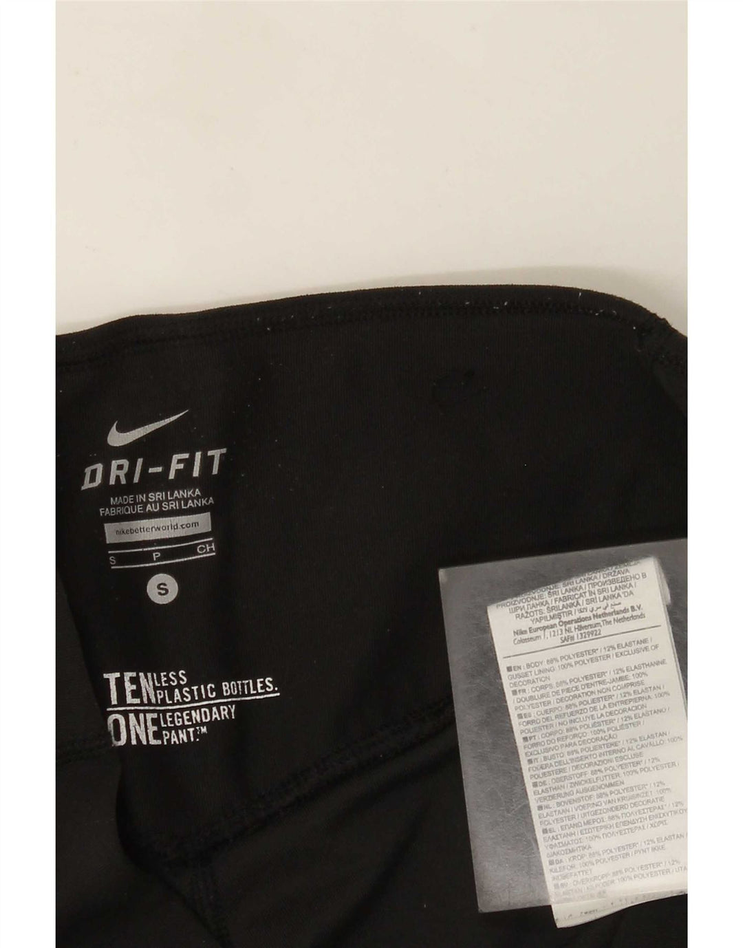 Nike ženske Dri Fit Capri tajice UK 8 male crne poliesterske