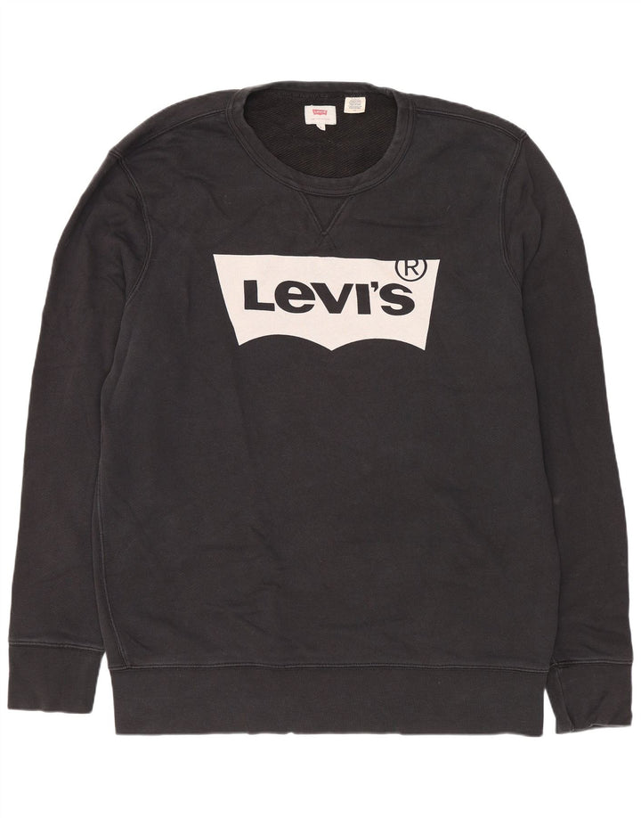 Levi's muška trenirka regularnog kroja Graphic Veliki crni pamuk