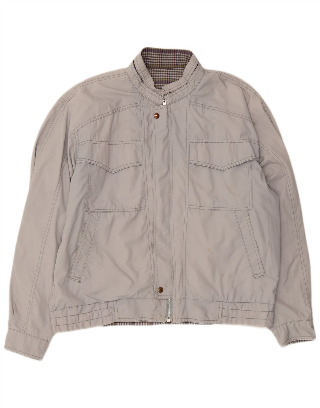 Vintage muška bomber jakna UK 40 velika siva