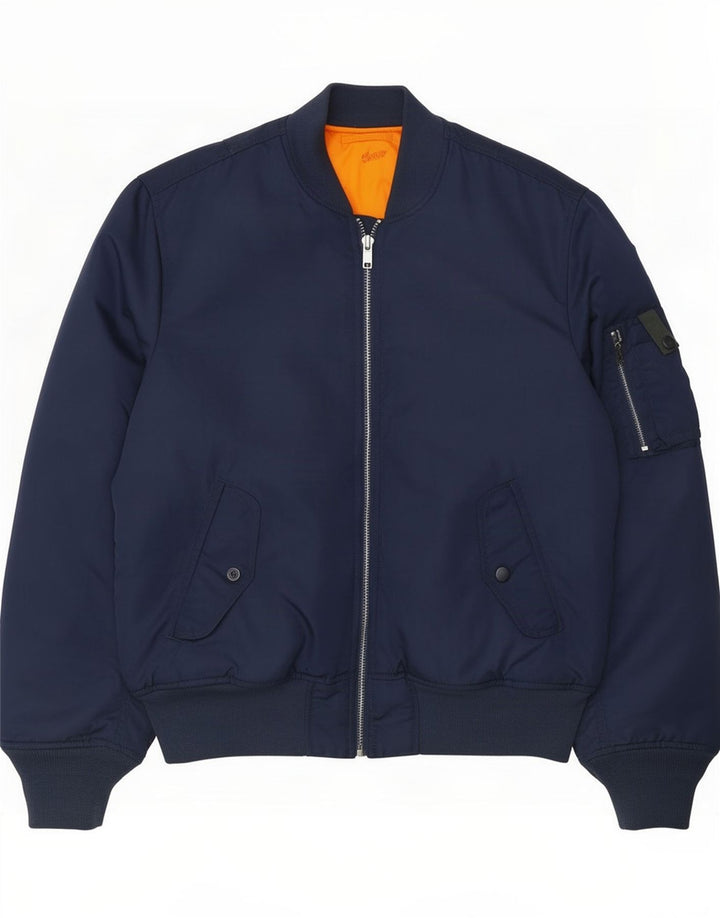 Muška bombaška jakna Pull & Bear UK 38 srednje tamnoplave boje