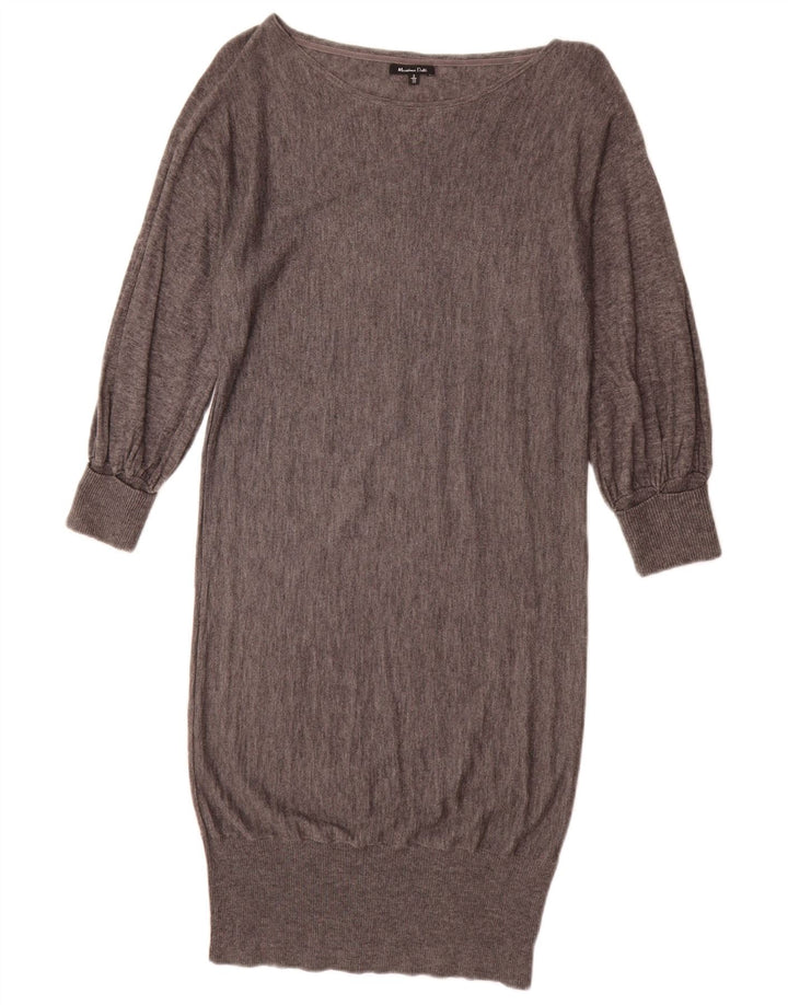 Ženska džemper haljina Massimo Dutti UK 10 Mala siva vunena