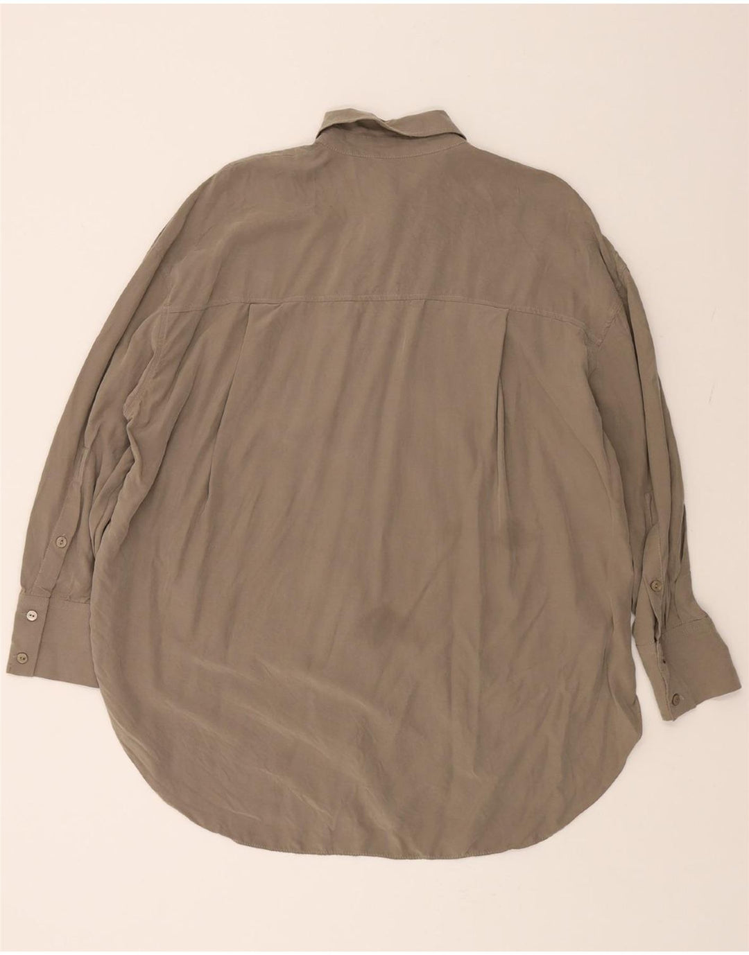 ZARA Womens Oversized Shirt Dress UK 10 Small Grey Modal Vintage Zara and Second-Hand Zara from Messina Hembry 