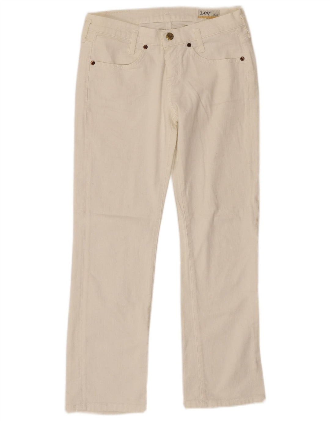 Ravne traperice LEE Girls Lilly 14-15 godina W28 L26 bijeli pamuk