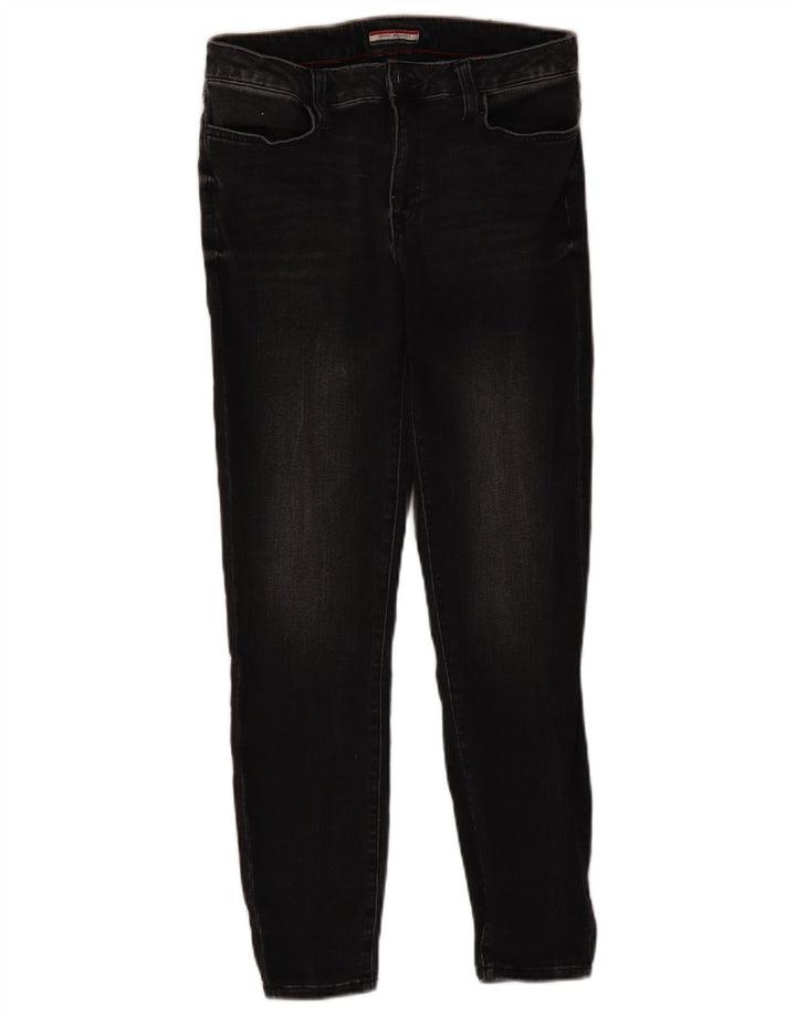 TOMMY HILFIGER Ženske uske traperice visokog struka US 8 srednje W30 L26 crne