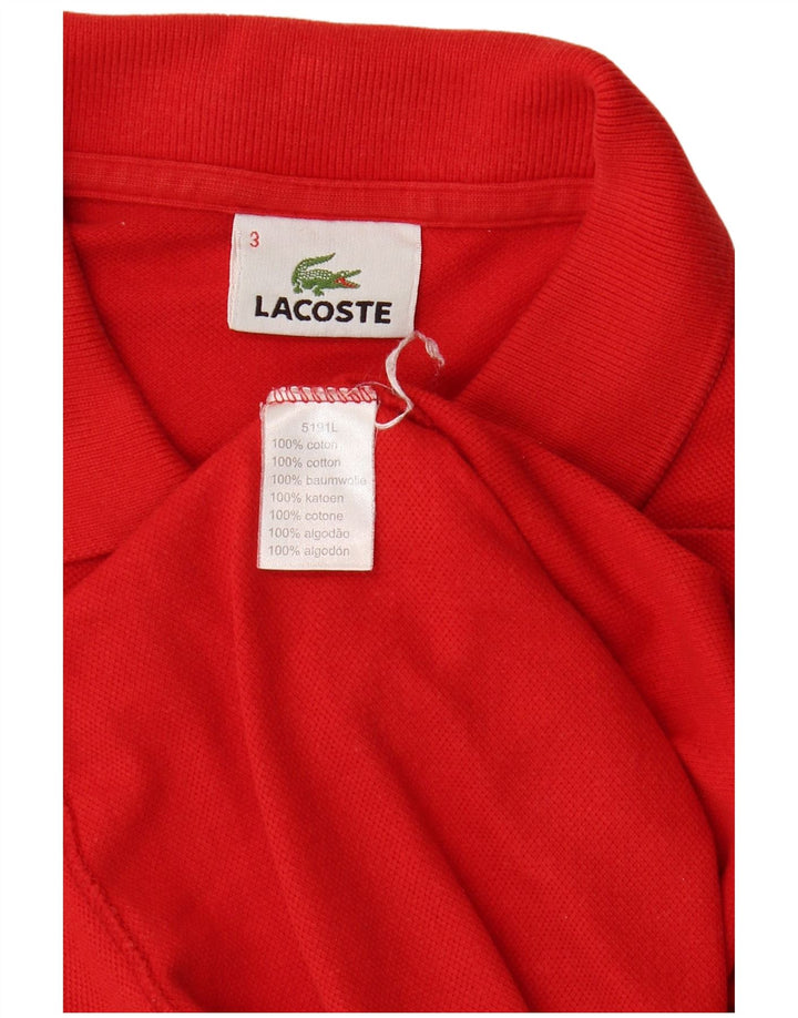 LACOSTE muška polo majica veličine 3 mala crvena pamuk