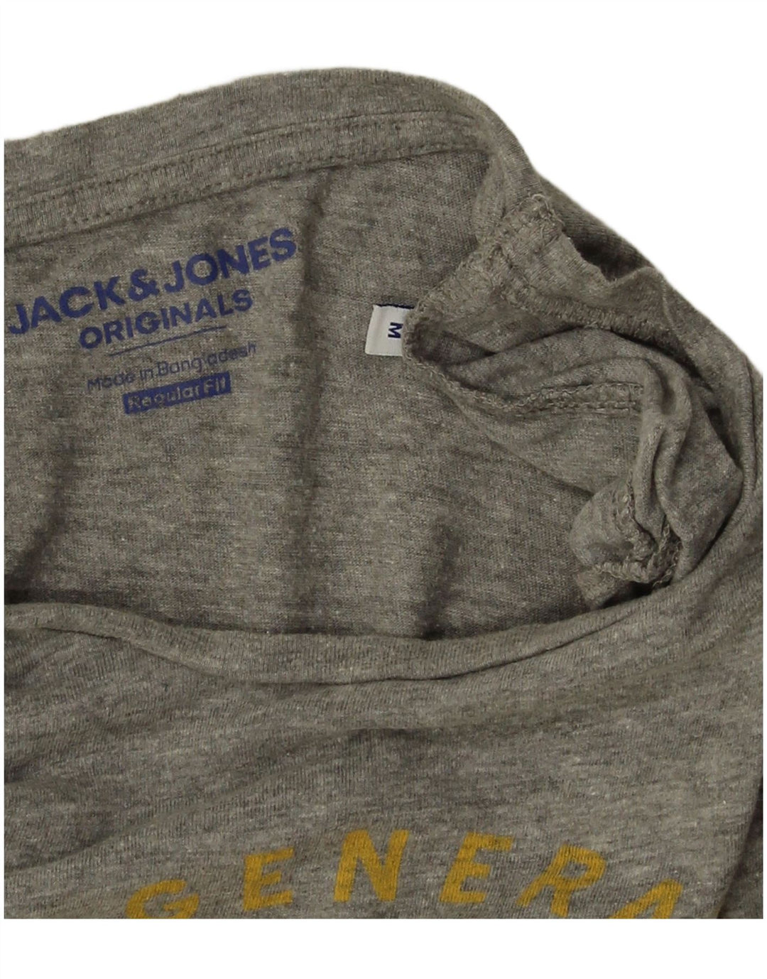 Jack & Jones muška majica kratkih rukava standardnog kroja srednje siva s pjegama