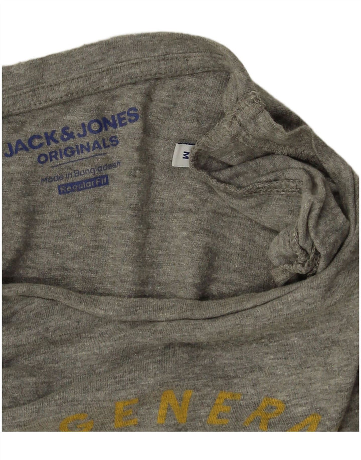 Jack & Jones muška majica kratkih rukava standardnog kroja srednje siva s pjegama