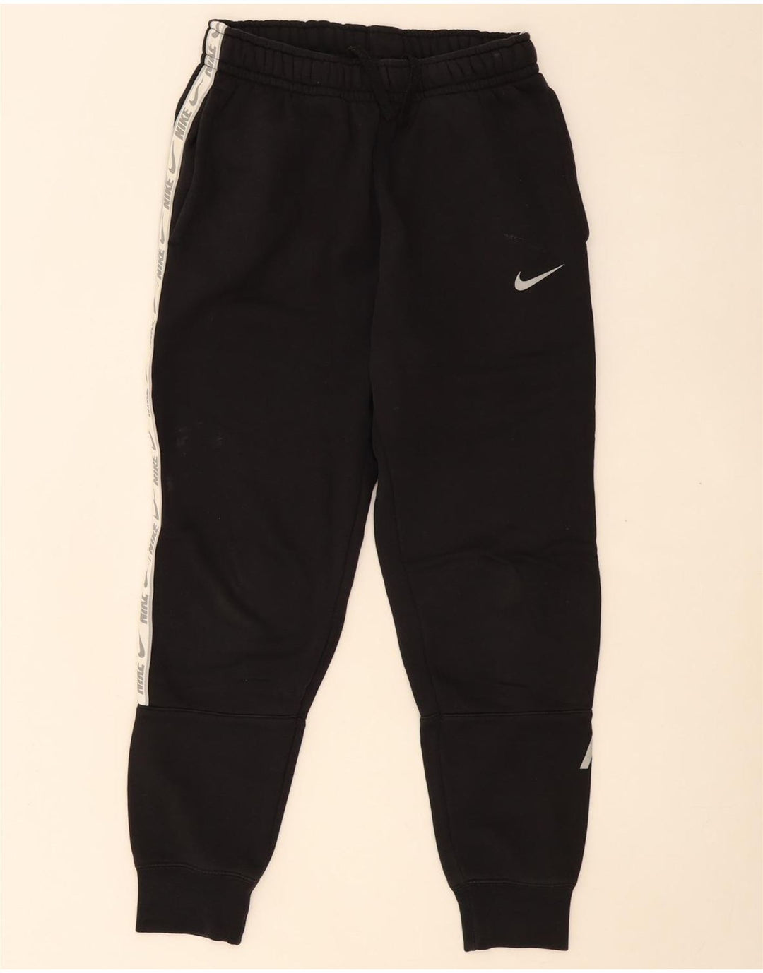NIKE Muška trenirka standardnog kroja Graphic Hlače Joggers XS crni pamuk
