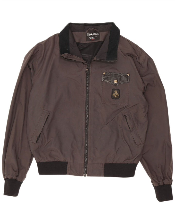 Refrigiwear muška bomber jakna UK 40 Large Grey Colourblock poliamid
