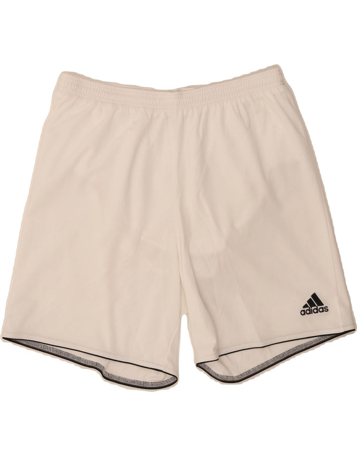 ADIDAS Mens Climalite Sport Shorts XL  White Polyester Vintage Adidas and Second-Hand Adidas from Messina Hembry 