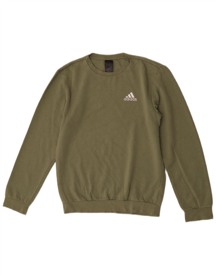 Adidas muški džemperi mali zeleni pamuk