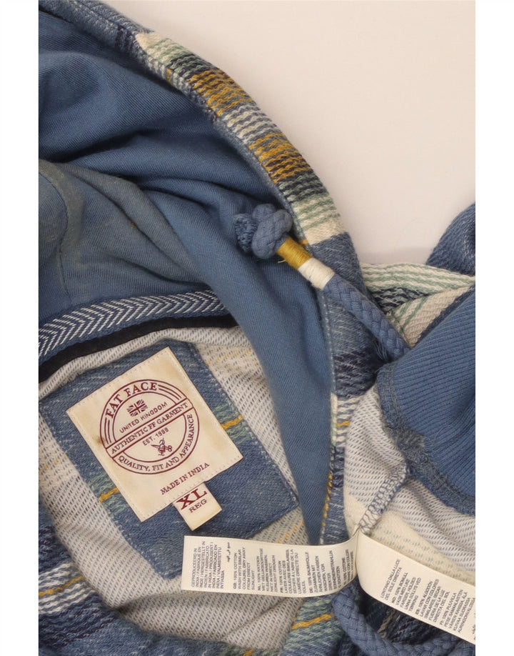 Fat Face muška majica s kapuljačom XL, pamuk na plave pruge