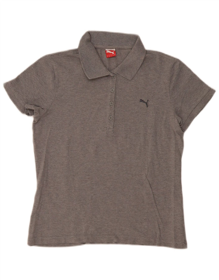 PUMA ženska polo majica UK 14 srednje sivi pamuk