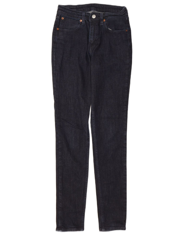 LEVI'S ženske uske traperice W27 L32 tamnoplavi pamuk