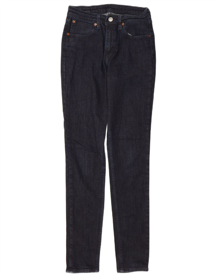 LEVI'S ženske uske traperice W27 L32 tamnoplavi pamuk