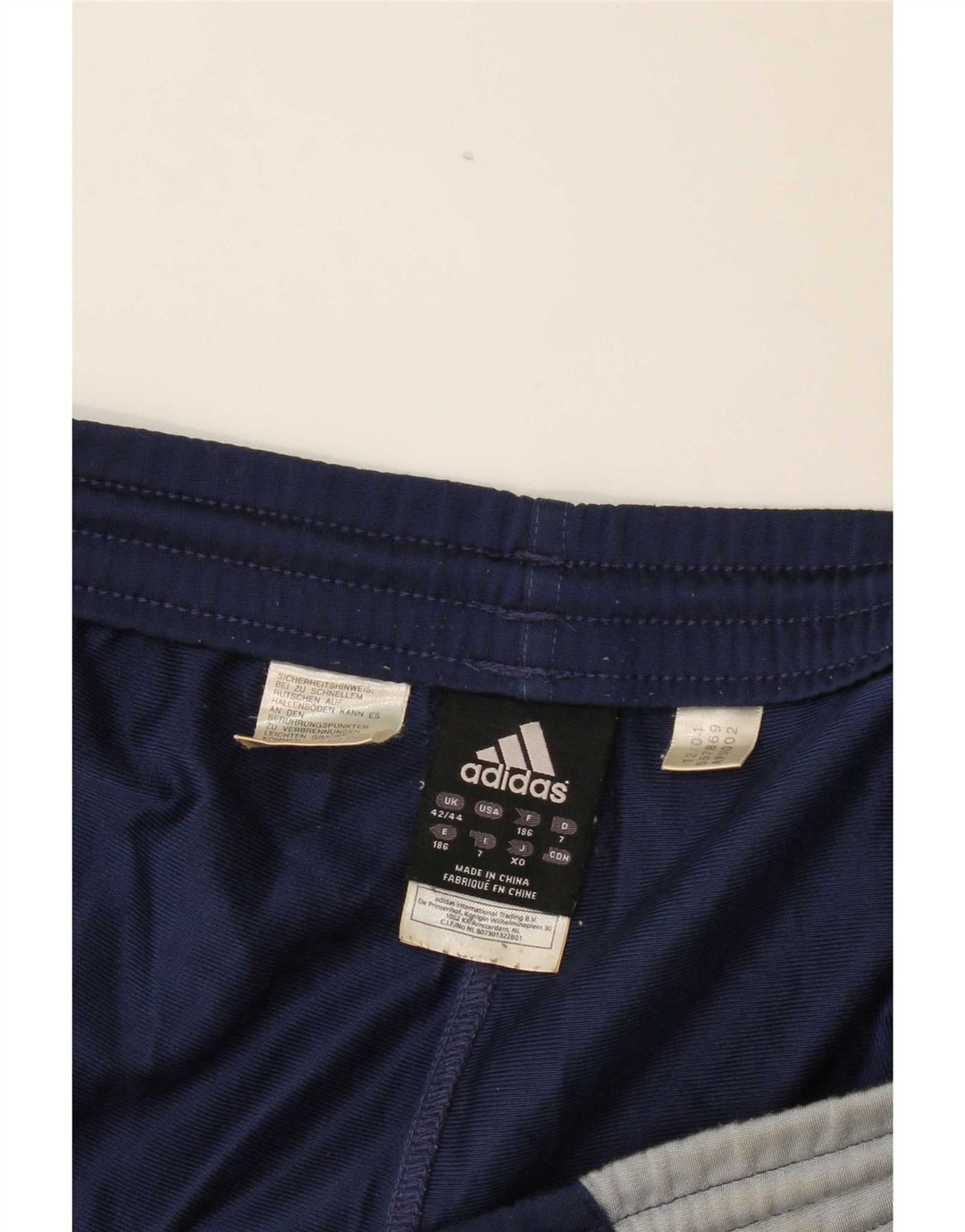 Adidas muške hlače za trenirku 2XL tamnoplave poliesterske boje
