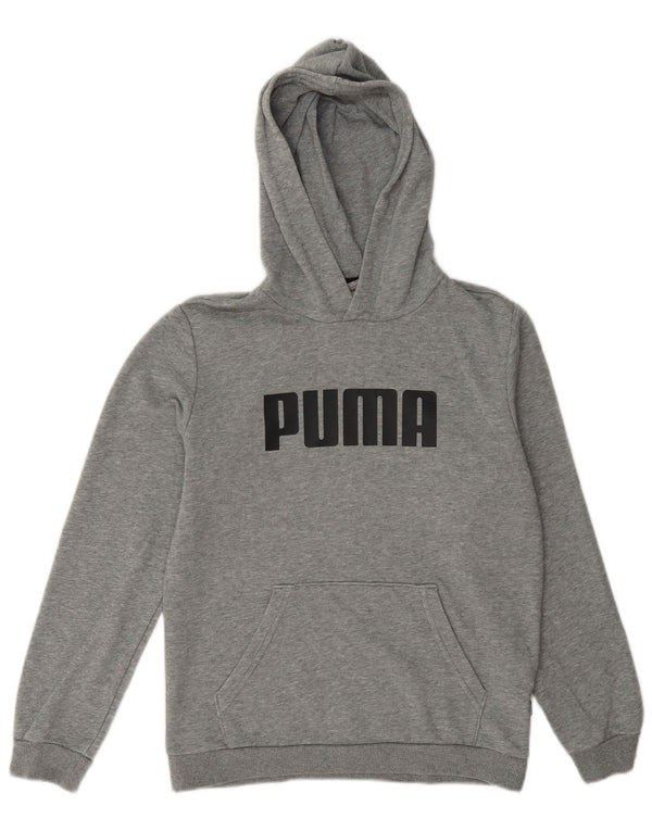 Puma Boys Graphic Hoodie Džemper 11-12 godina sivi pamuk
