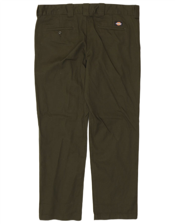 DICKIES Muške uske chino hlače W38 L32 kaki poliester