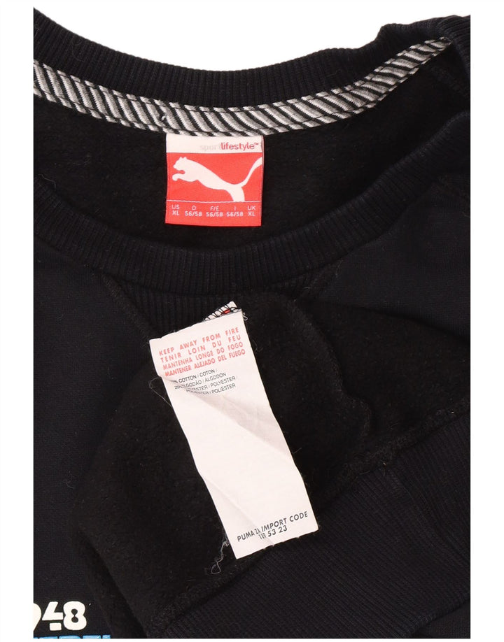PUMA muška majica s grafičkim motivima XL crni pamuk