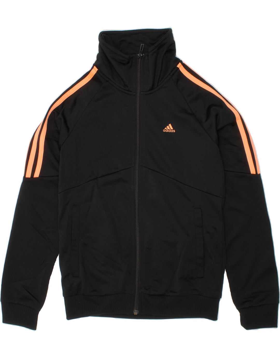ADIDAS Boys Tracksuit Top Jacket 11-12 Years Black Polyester Vintage Adidas and Second-Hand Adidas from Messina Hembry 