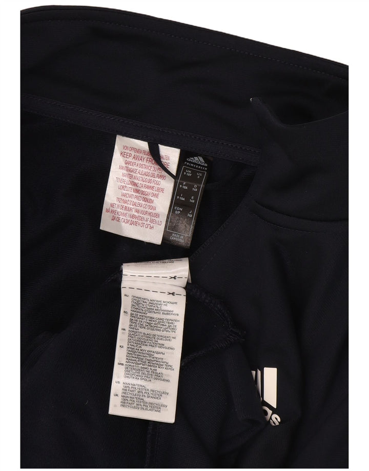 Gornja jakna od trenirke ADIDAS za dječake 9-10 godina tamnoplavi poliester