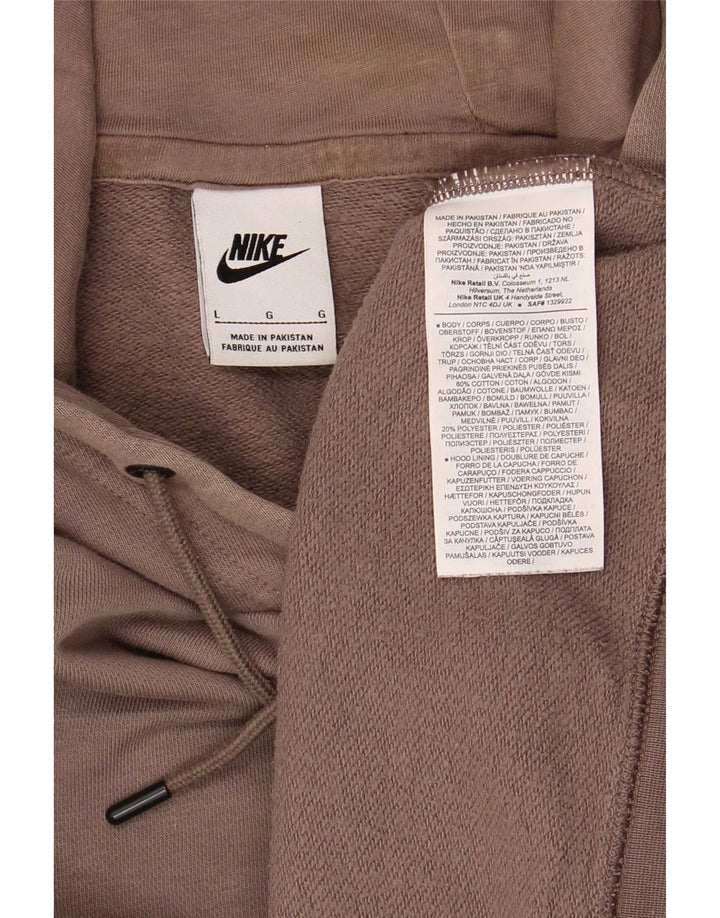 Nike muška majica s kapuljačom, veliki smeđi pamuk