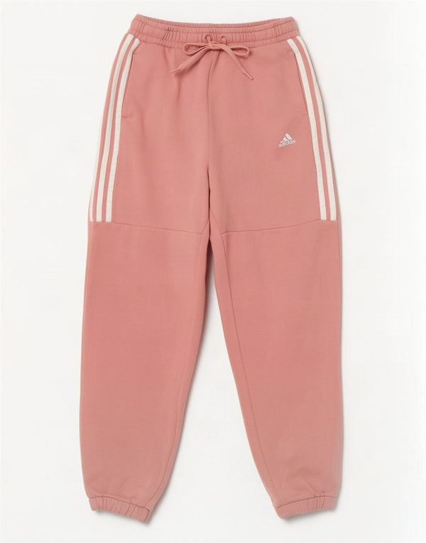 Adidas ženske hlače za trenirku širokog kroja Joggers UK 4/6 XS, ružičasti pamuk