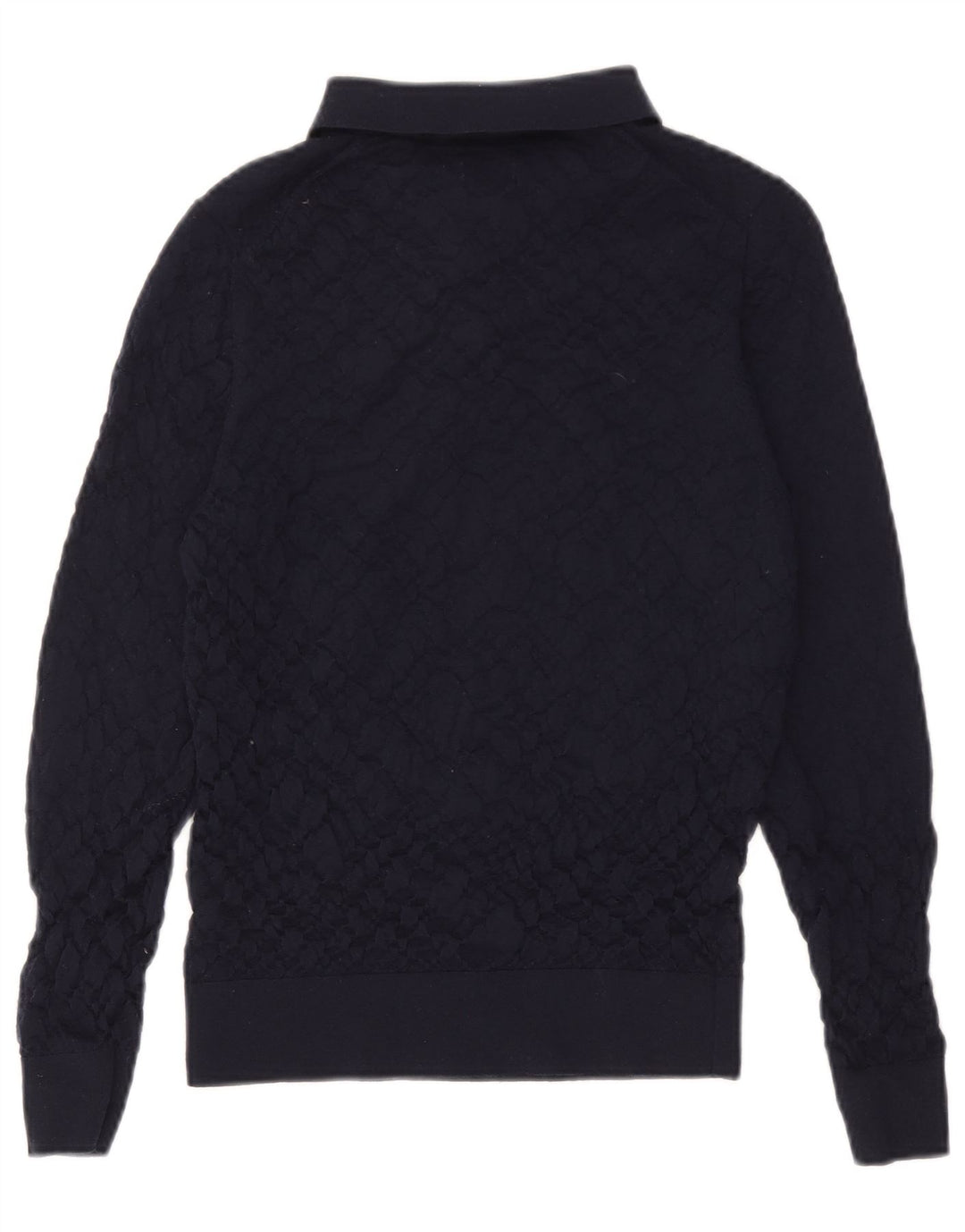 Massimo Dutti muški džemper s polo ovratnikom srednje tamnoplave vune