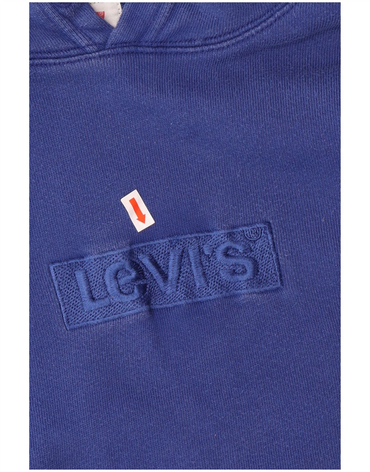 Levi's muška majica s kapuljačom srednje plave boje od pamuka