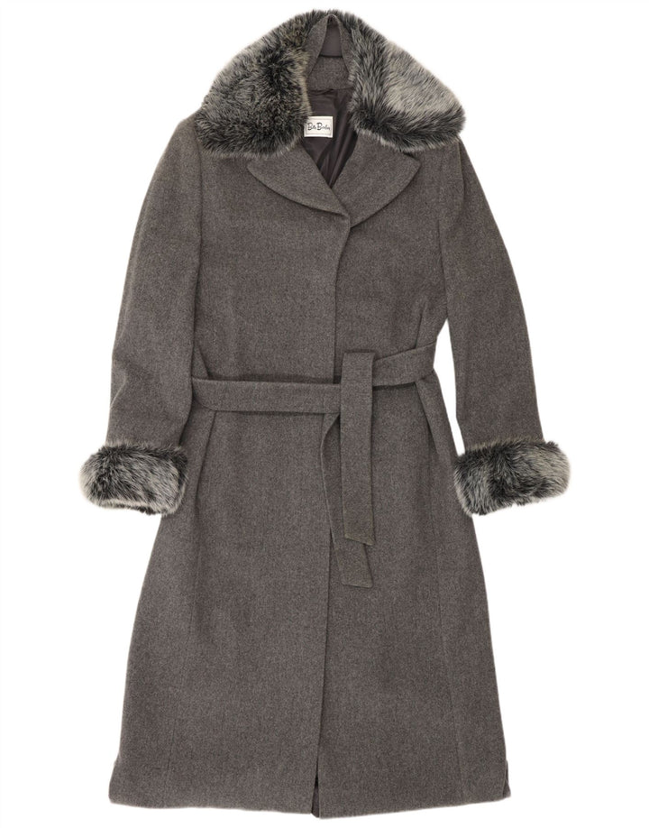 BETTY BARCLAY Ženski kaput UK 16 Velika siva nova vuna