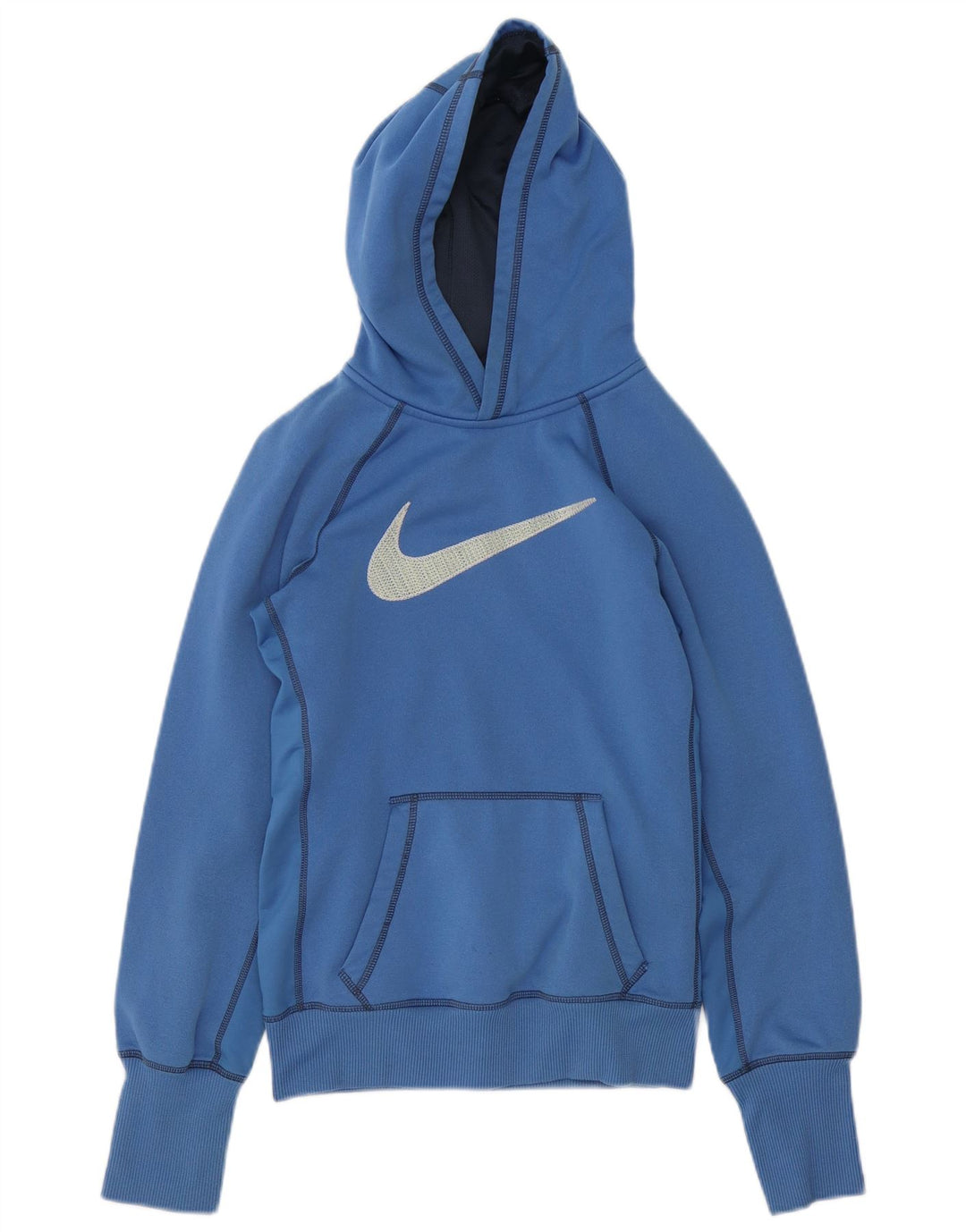 Nike Ženska majica s kapuljačom s kapuljačom UK 10 Mali plavi poliester