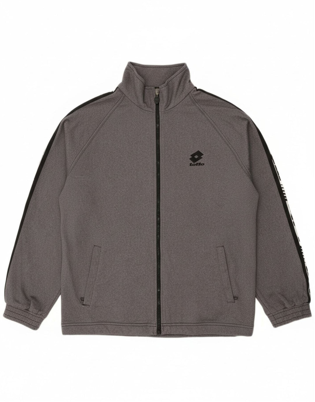 Lotto muška trenirka s grafičkim motivima, gornja jakna UK 38/40 srednje sive boje
