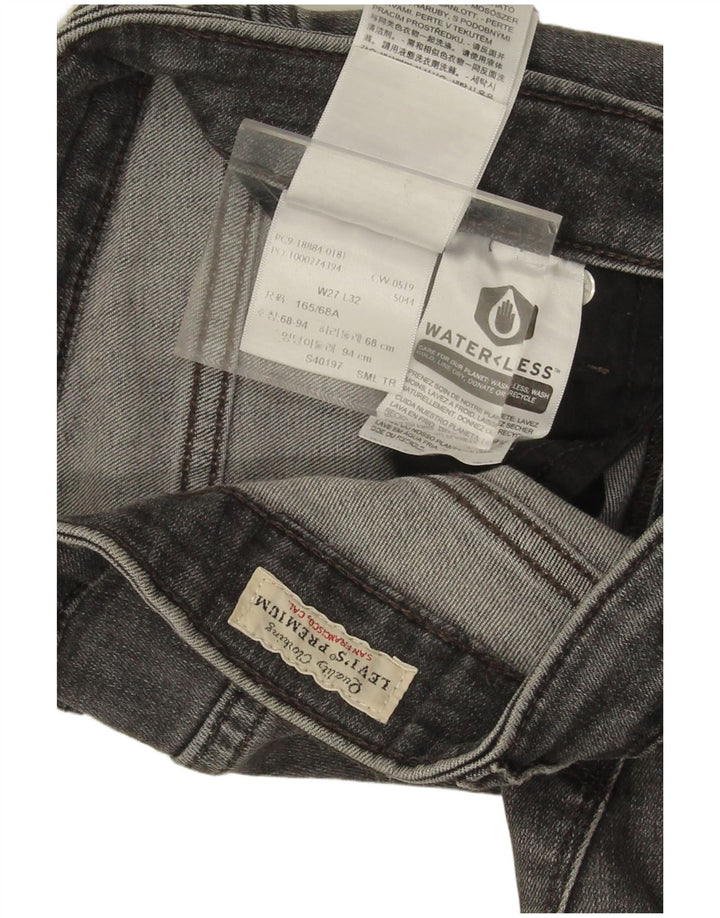 Levi's ženske 712 uske traperice W27 L31 sivi pamuk