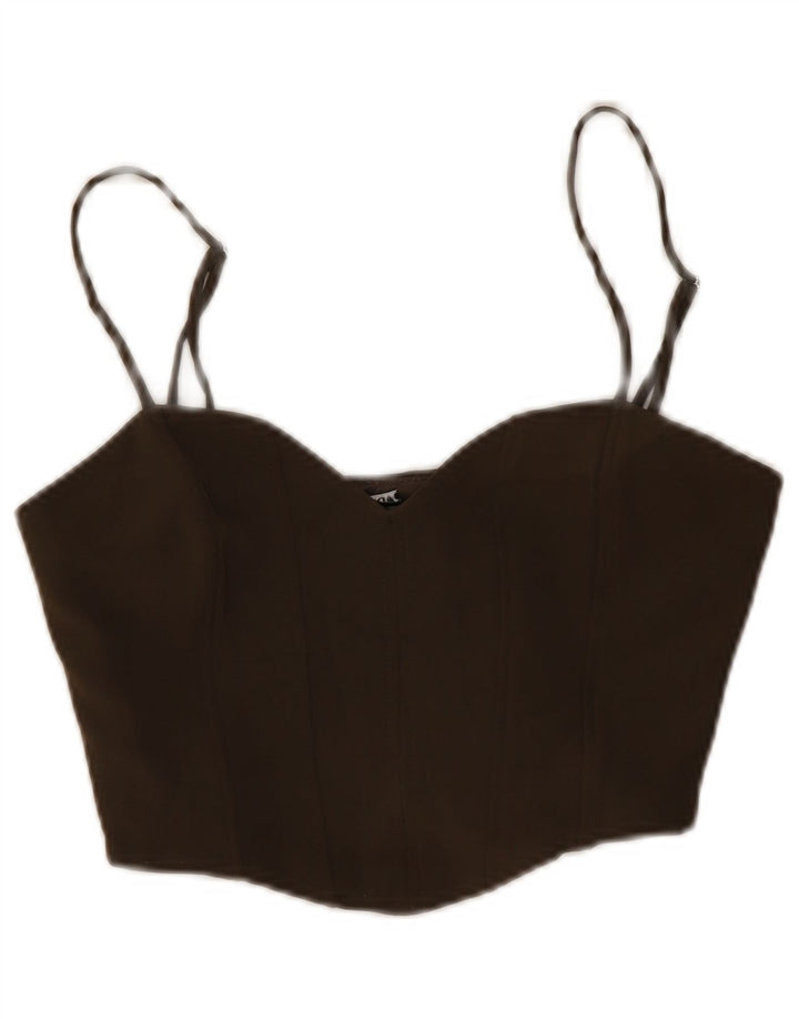 Zara ženski kratki Cami Top UK 12 Srednje smeđa