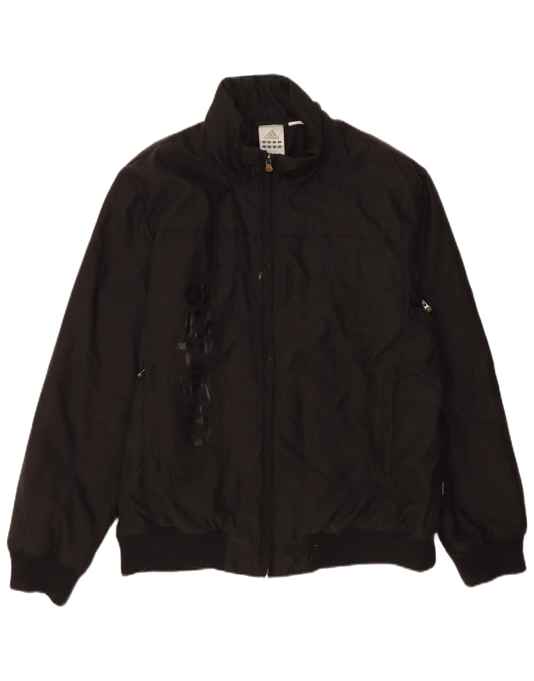 ADIDAS muška grafička bomber jakna UK 38 Srednje crni poliamid