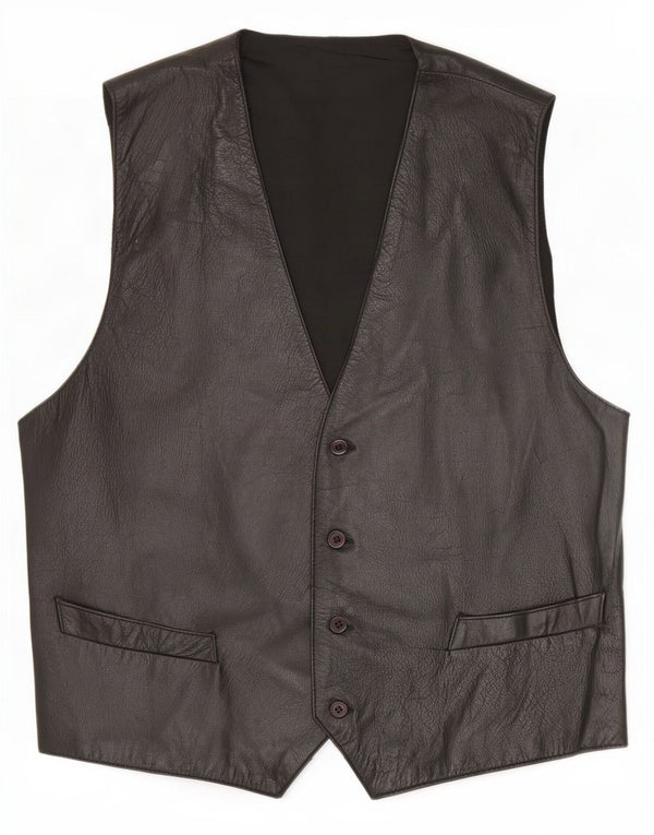 Vintage muška kožna jakna IT 56 3XL crna