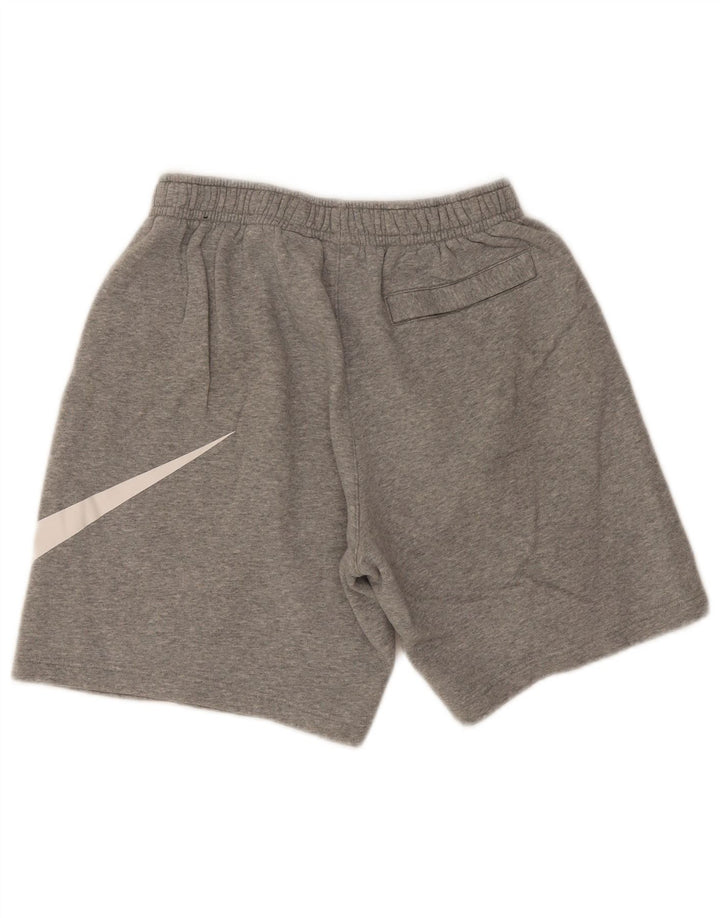 Nike muške grafičke sportske kratke hlače srednje sive boje od pamuka