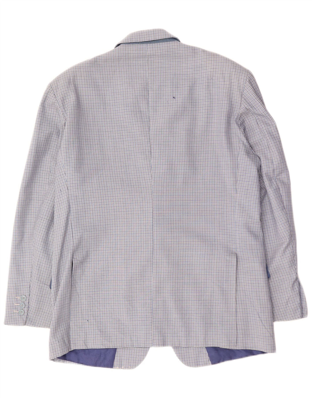 VINTAGE Muška jakna s 2 gumba IT 50 Large Blue Check Wool