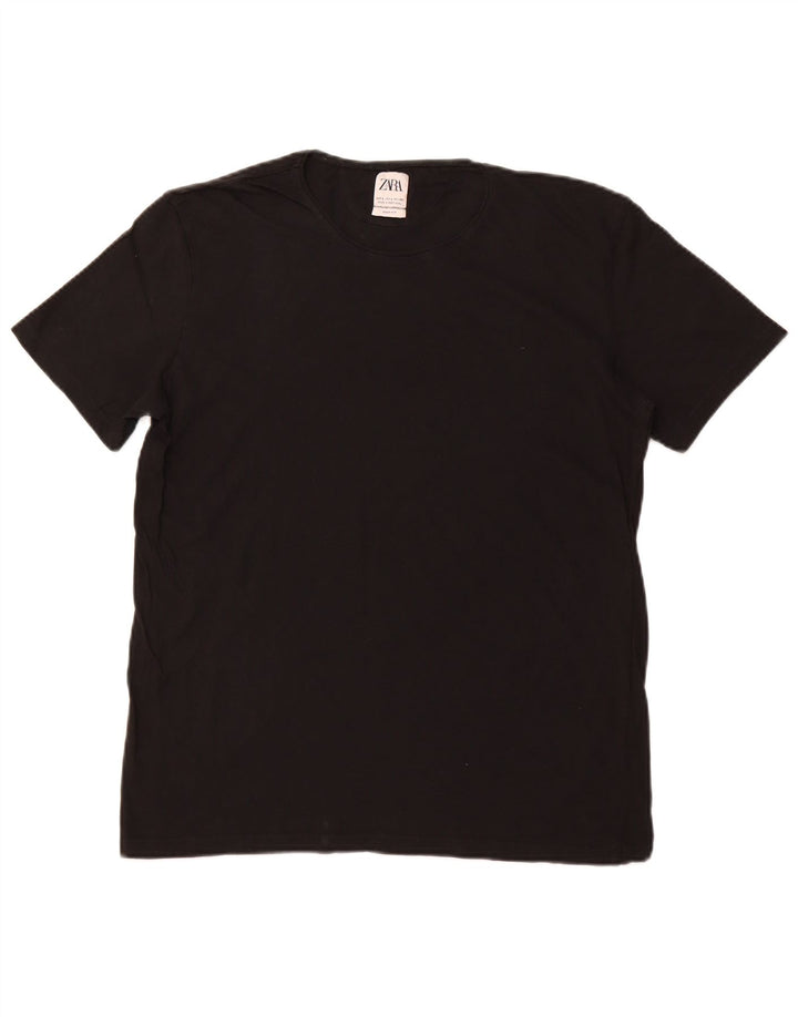 Zara ženska majica kratkih rukava Easy Fit UK 14 Large Black