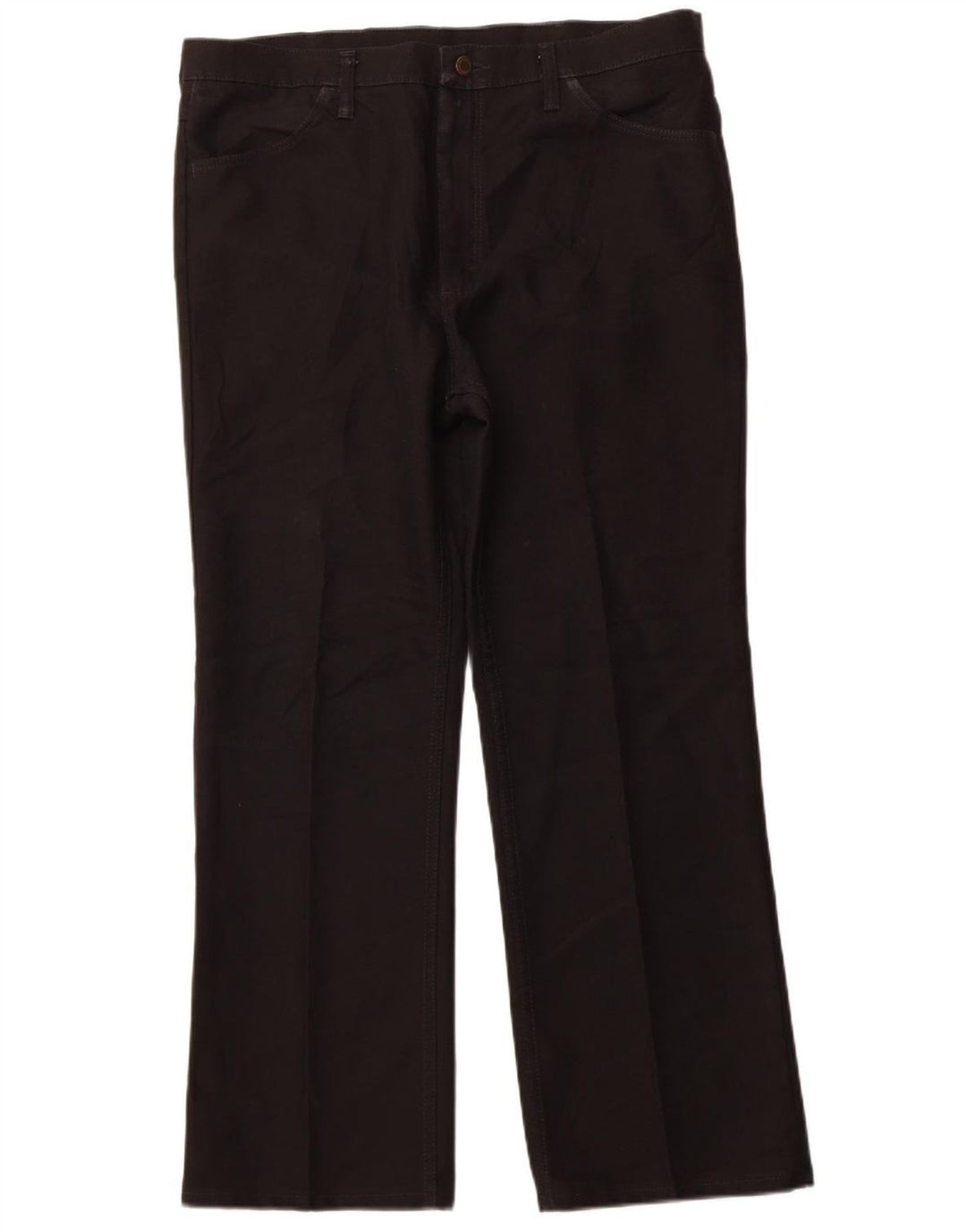 Wrangler muške ravne ležerne hlače W38 L30 crni poliester