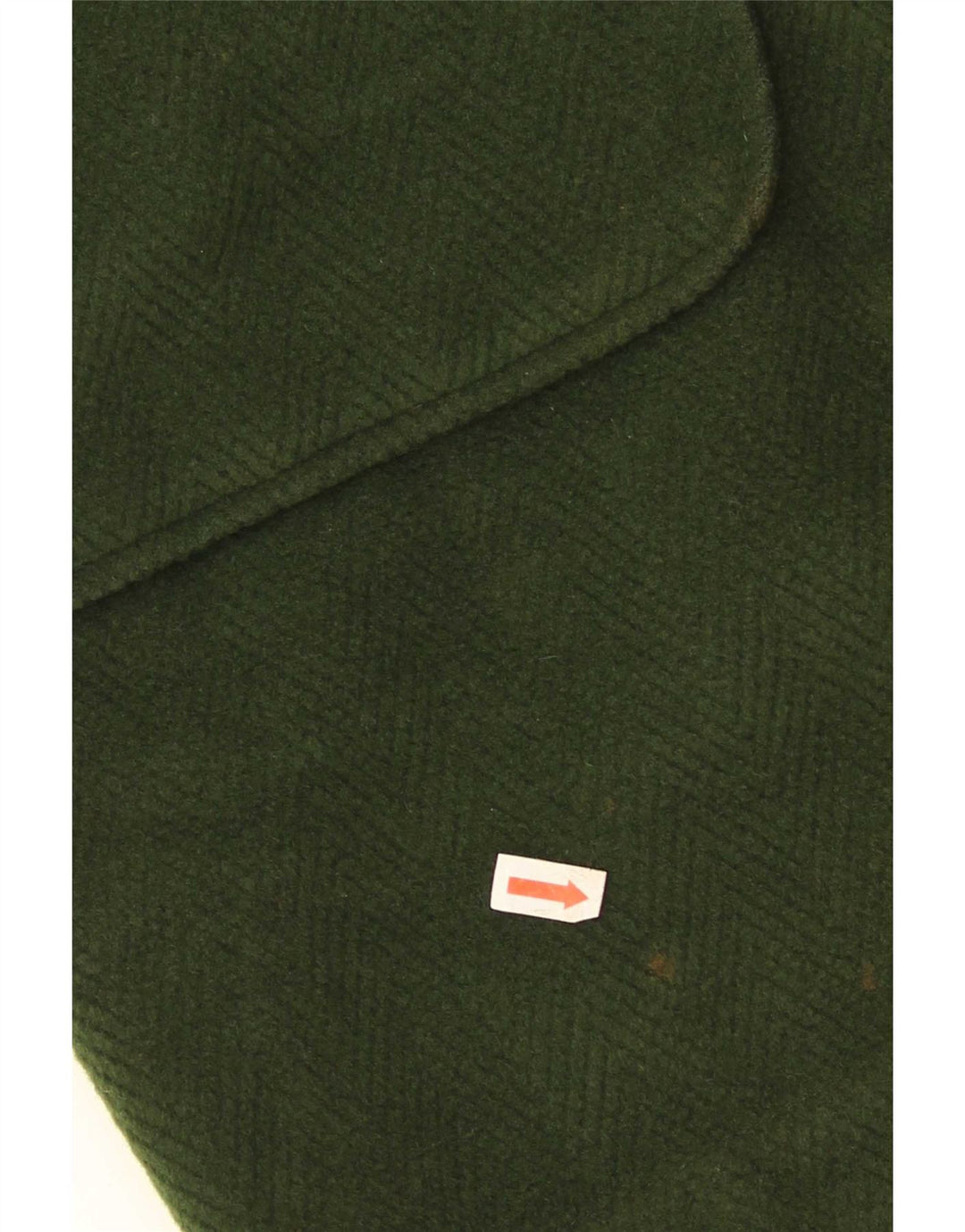 Vintage muški duffle kaput s kapuljačom UK 38 Srednje zeleni acetat