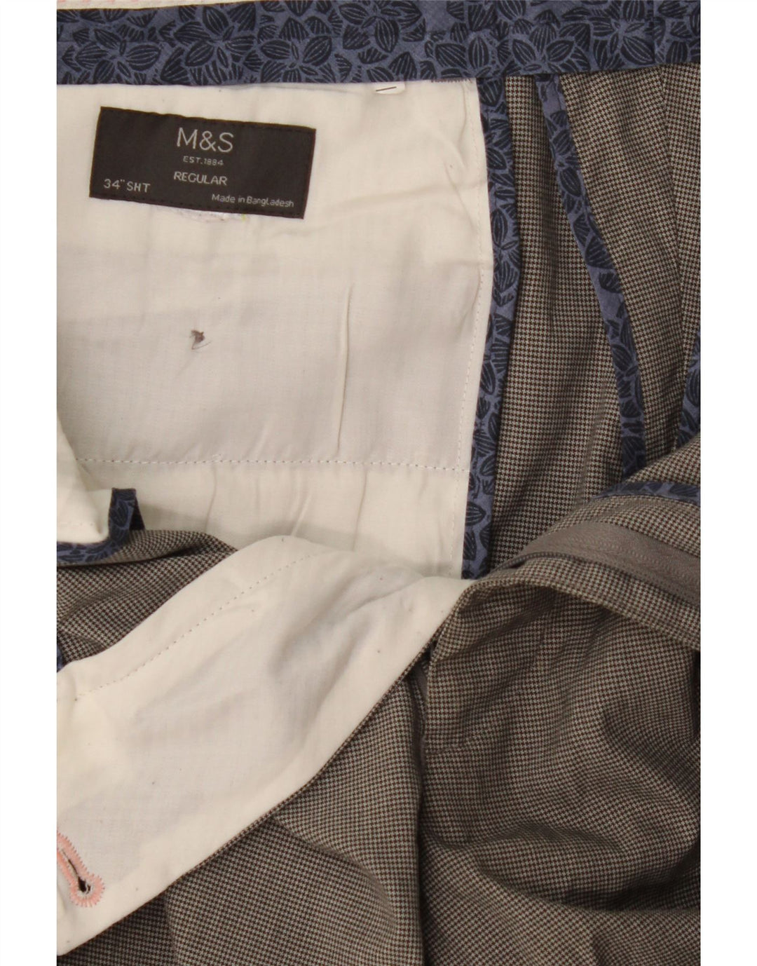 Marks & Spencer muške hlače s štipaljkama W34 L29 sive