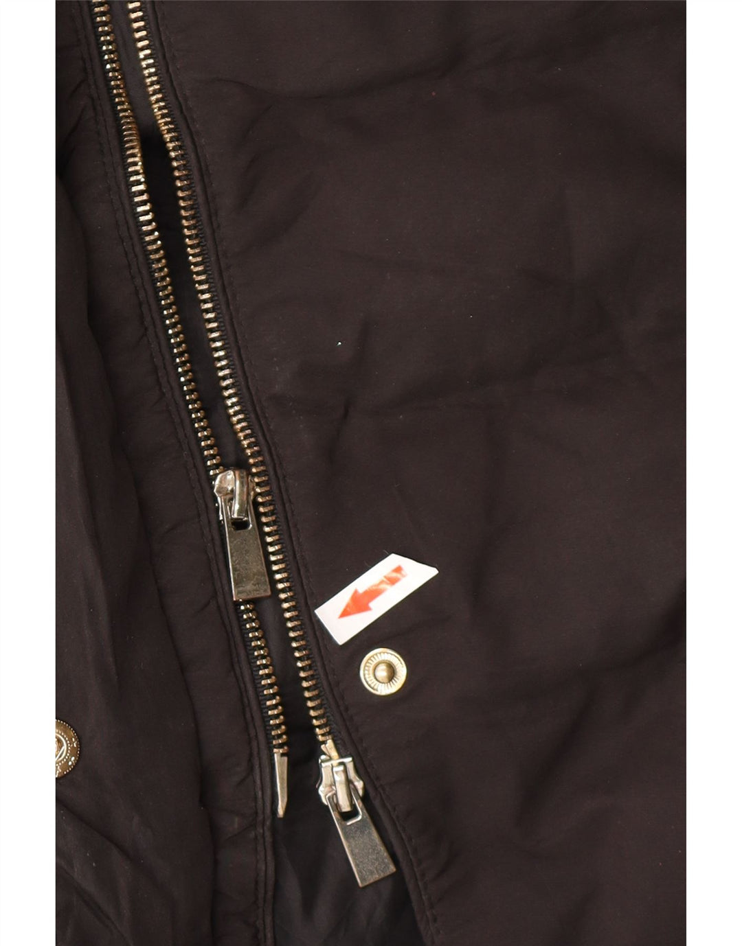 OASIS ženski podstavljeni kaput s kapuljačom UK 12 srednji crni poliester